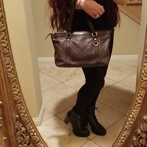 Gucci Guccissima Satchel Handbag - Picture 9 of 10